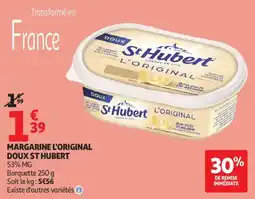 Auchan margarine l'original doux st hubert aanbieding