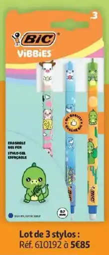 Auchan Lot de 3 stylos aanbieding
