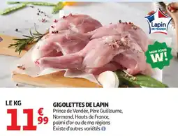 Auchan gigolettes de lapin aanbieding