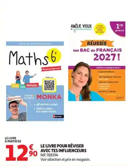 Auchan Le livre pour réviser avec tes influenceurs aanbieding