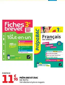 Auchan prépa brevet/bac aanbieding