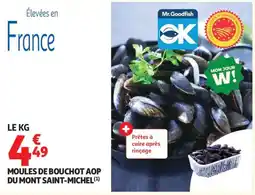 Auchan moules de bouchot aop du mont saint-michel aanbieding