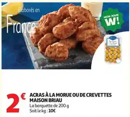 Auchan Acras à la morue ou de crevettes maison briaux aanbieding