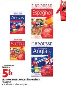 Auchan Dictionnaires langues étrangères aanbieding