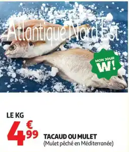 Auchan Tacaud ou mulet aanbieding
