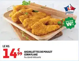 Auchan Aiguillettes de poulet corn flake aanbieding