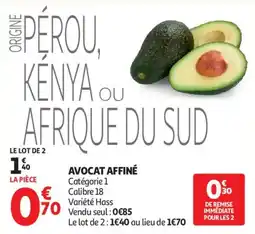 Auchan Avocat affiné aanbieding