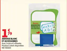 Auchan Ardoise blanc et accessoires aanbieding