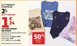 Auchan Tee-shirt enfant inextenso aanbieding