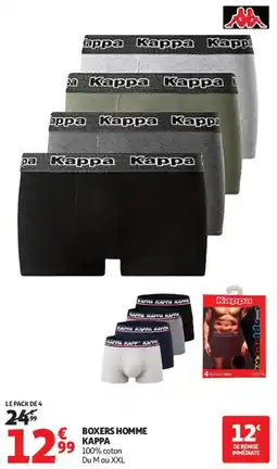 Auchan boxers homme kappa aanbieding