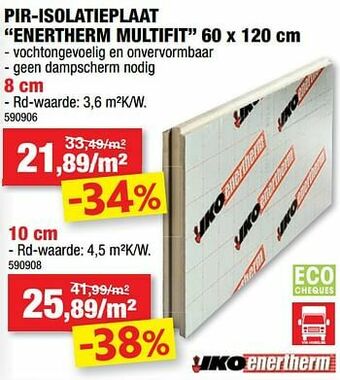 Hubo Pir-isolatieplaat enertherm multifit aanbieding