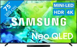 Coolblue Samsung Neo QLED 75 QN80H (2026) + Samsung HW-S60D Zwart (2024) aanbieding