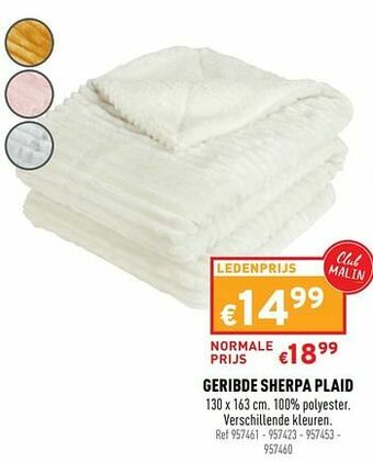 Trafic Geribde sherpa plaid aanbieding