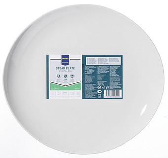 Makro Metro Professional Steakbord ovaal Lajaro 30,5 x 28 cm wit aanbieding
