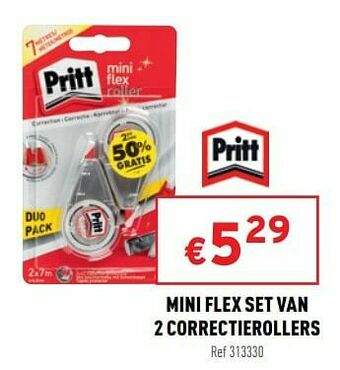 Trafic Mini flex set van 2 correctierollers aanbieding