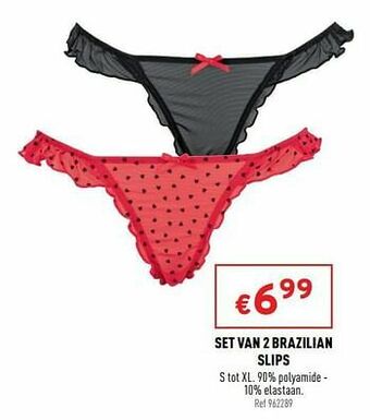 Trafic Set van 2 brazilian slips aanbieding
