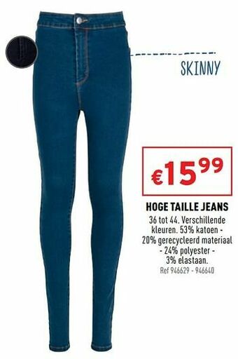 Hoge taille jeans