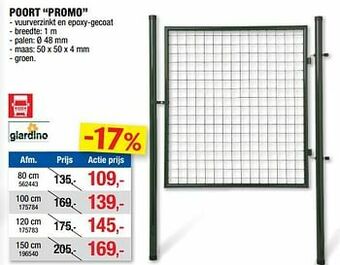 Hubo Poort promo aanbieding