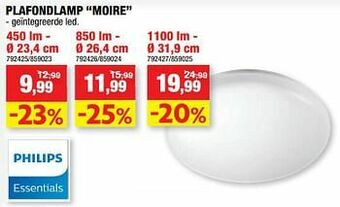 Hubo Plafondlamp moire aanbieding