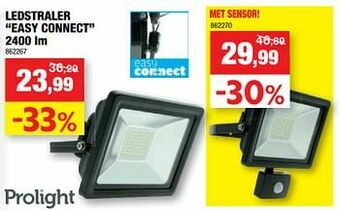 Hubo Ledstraler easy connect aanbieding