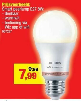 Hubo Smart peerlamp e27 aanbieding