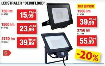 Hubo Ledstraler decoflood aanbieding
