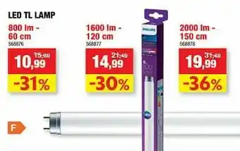 Hubo Led tl lamp aanbieding