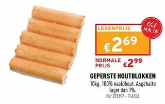 Geperste houtblokken