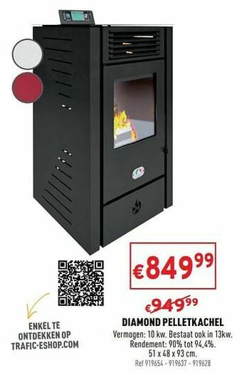 Trafic Diamond pelletkachel aanbieding
