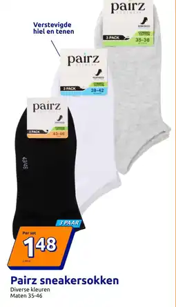 Action Pairz sneakersokken aanbieding