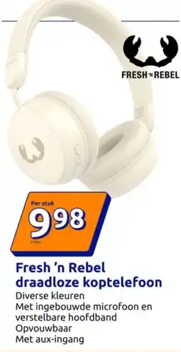 Action Fresh 'n Rebel draadloze koptelefoon aanbieding