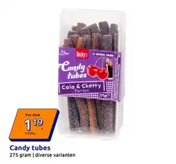 Action Candy tubes aanbieding