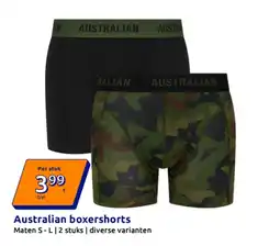 Action Australian boxershorts aanbieding