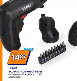 Action Ferm accu-schroevendraaier aanbieding