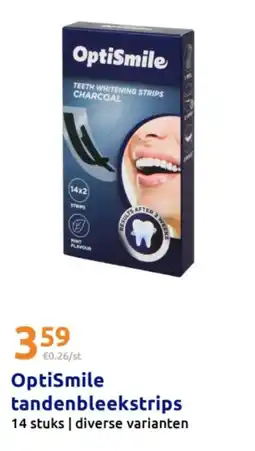 Action Optismile tandenbleekstrips aanbieding