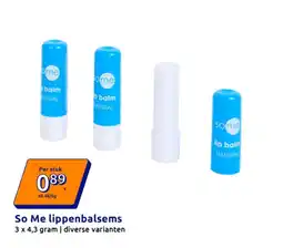 Action So Me lippenbalsems aanbieding