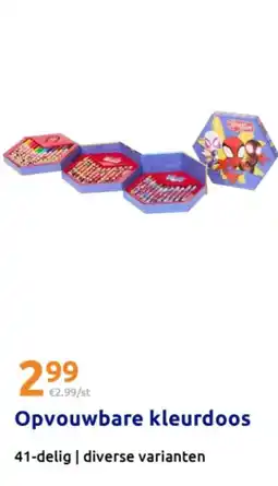 Action Opvouwbare kleurdoos aanbieding