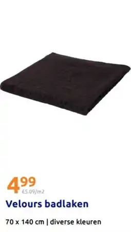 Action Velours badlaken aanbieding
