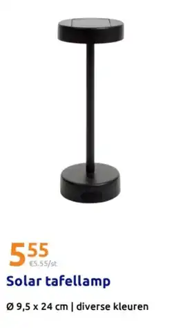 Action Solar tafellamp aanbieding