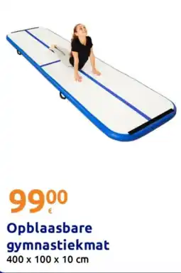 Action Opblaasbare gymnastiekmat aanbieding
