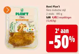 Colruyt Boni Plan't filets Indische stijl aanbieding