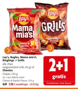 Colruyt Lay's, Bugles, Mama mia's!, Ringlings of Grills aanbieding
