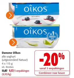 Colruyt Danone Oikos alle yoghurt aanbieding