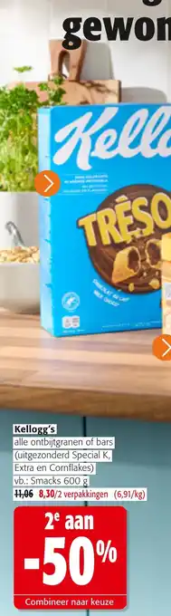 Kellogg's alle ontbijtgranen of bars