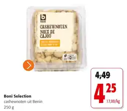Colruyt Boni Selection cashewnoten uit Benin aanbieding