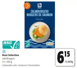 Colruyt boni selection zalm burgers aanbieding