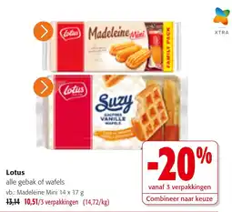 Colruyt Lotus alle gebak of wafels aanbieding