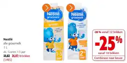 Colruyt Nestlé alle groeimelk aanbieding