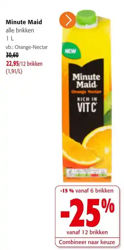 Colruyt Minute Maid alle brikken aanbieding