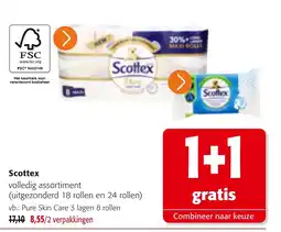 Colruyt Scottex volledig assortiment aanbieding
